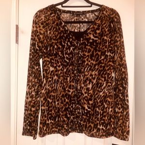 NWT I.N.C. Animal Print Blouse